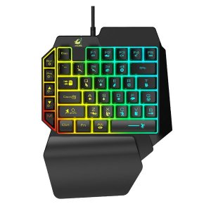 Olive Tree - Ergonomic 39 Key One-Handed Mechanical Feel Gaming Keyboard