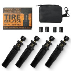 Automatic Tire Deflators-Adjustable Air Down Valves- 4x4/Off-Road Vehicles