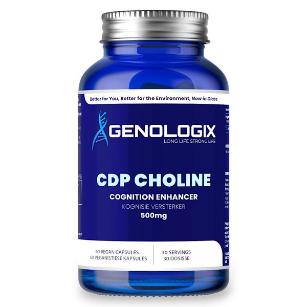 Genologix - CDP Choline (Citicoline) 500mg (30 Days Supply)