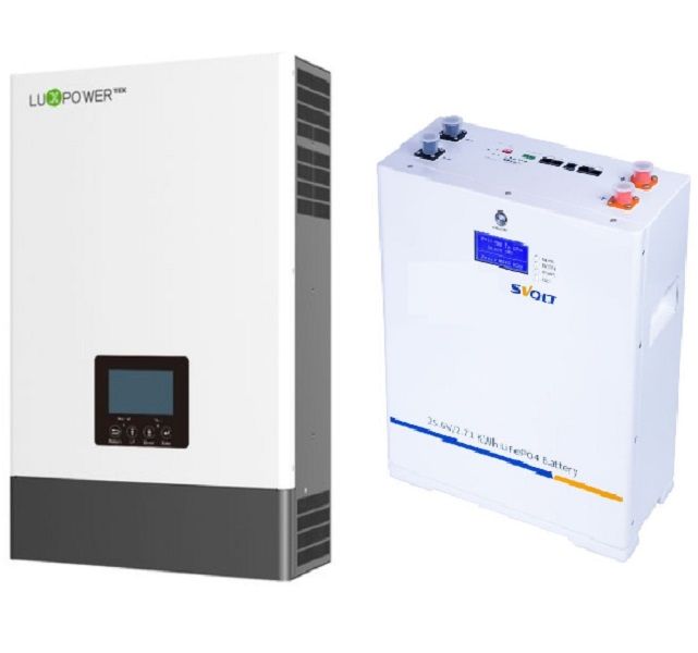 LuxPower &amp; SVolt Inverter/Battery Combo, 48V 5KW, 5KVA, 5KWH (Battery)