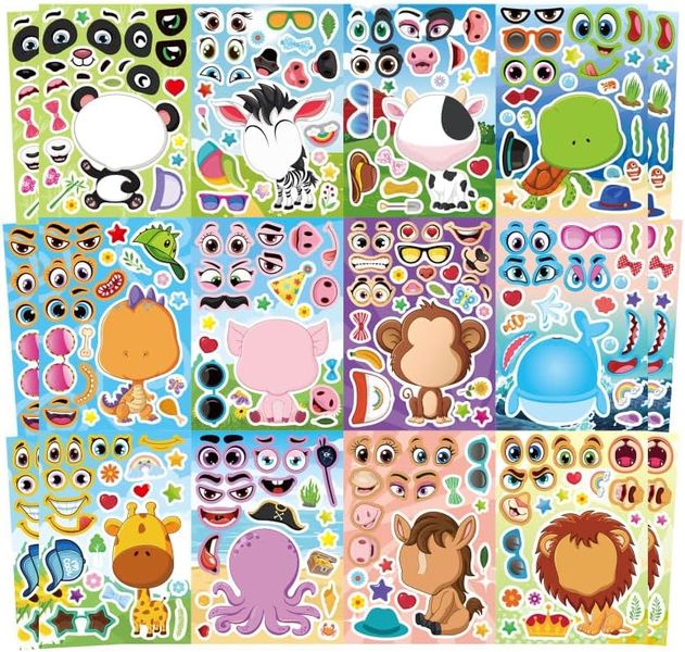 Stickers for Kids - Crafts Activities Gifts Games for Kids - 48 Piece
