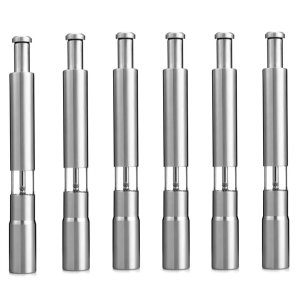 Set Of 6 Mini Salt &amp; Pepper Grinders