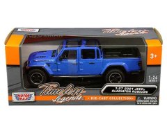 Motormax -1:27 2021 Blue Jeep Gladiator Rubicon Open Top - Diecast Model Car