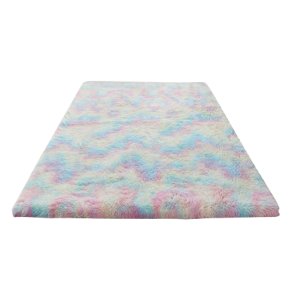 Unicorn Colour Washable Fluffy Rug