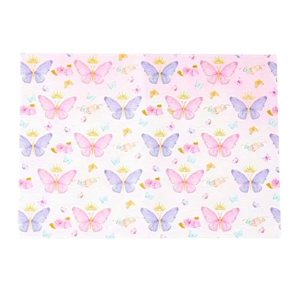 Birthday Gift Wrapping Paper - Butterfly Pattern (Set of 6, 50cm x 70cm)