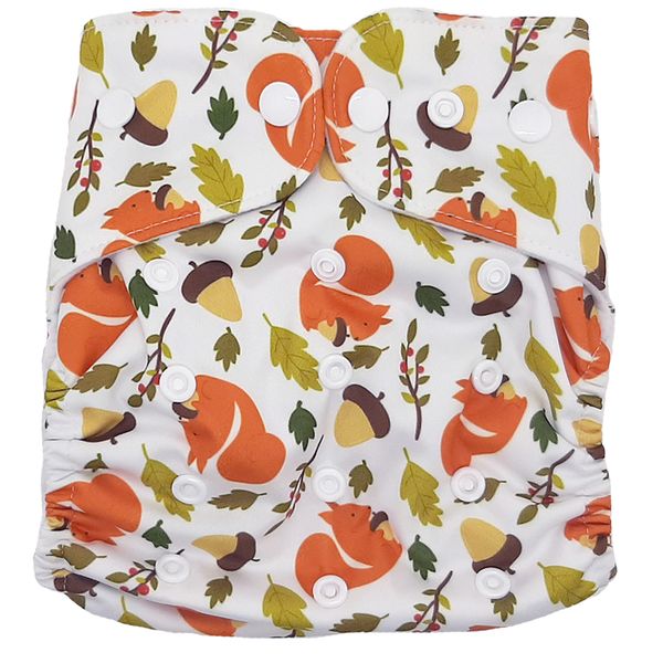 Cloth Nappy (Microfibre) - Squirrel