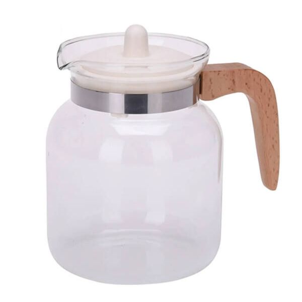 Teapot - 1500ml Glass and Beechwood