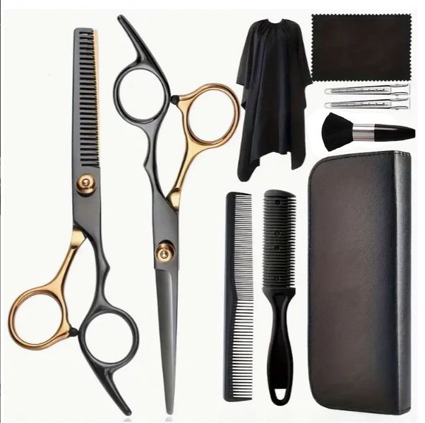 Hair Cutting Scissors Kit 11 Pieces Hair Scissors Professional Haircut Scissors