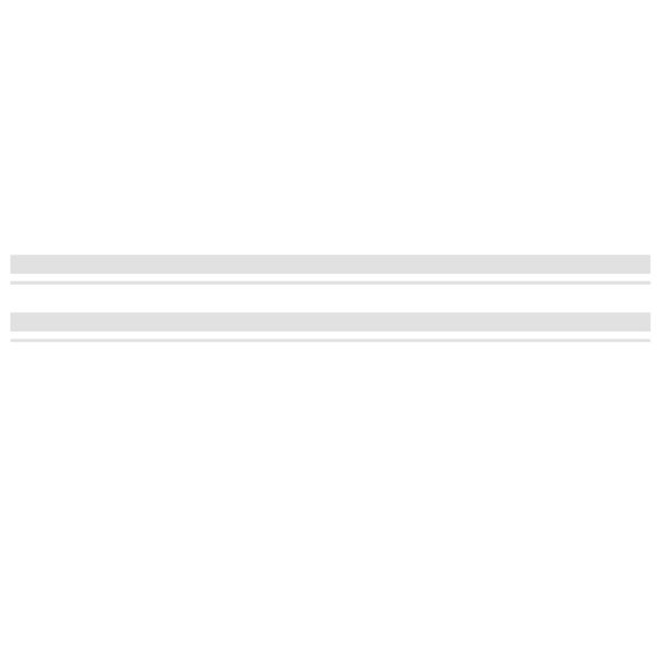 2 Pieces White Racing Stripe Decals for Car Doors