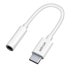Astrum AS040 USB C to 3.5mm Aux Audio Adapter, DAC IC for iOS and Android