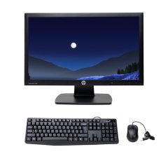 HP ProDisplay P202 20 Inch Monitor with Keyboard and Mouse Bundle