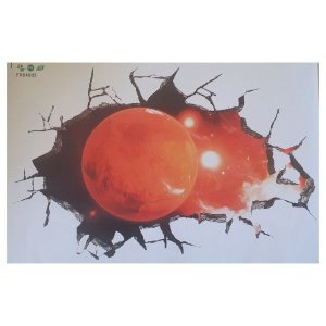 4aKid Small 3D Wall or Floor Stickers - Mars