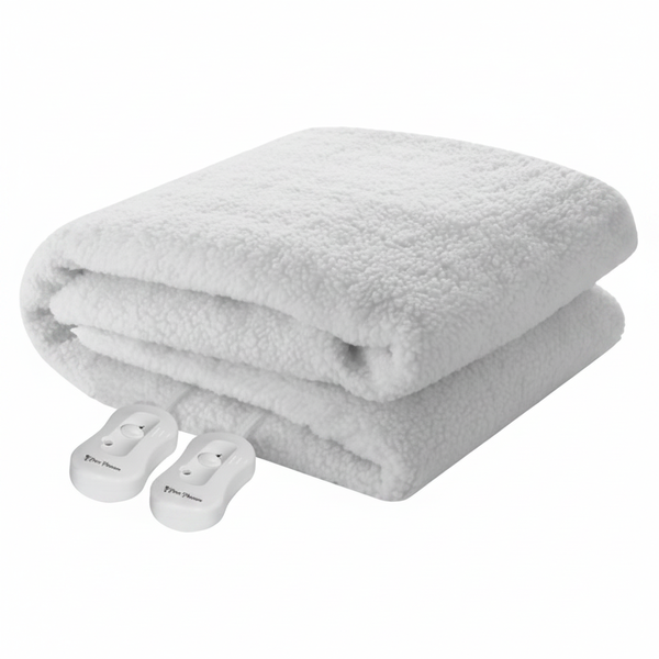King Sherpa Fleece Electric Blanket - 183 cm x 205 cm