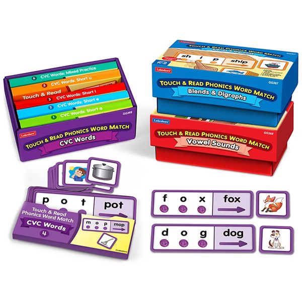 Touch and Read Phonics Word Match Complete Set