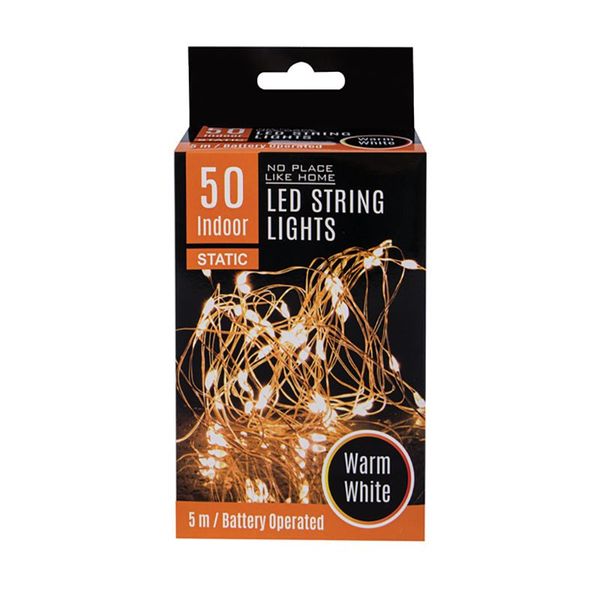 Bulk Pack x 3 Light Fairy LED-50x Warm White 5m Battery Operated