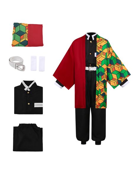 Demon Slayer Water Hashira Giyu Tomioka Anime Cosplay Set New