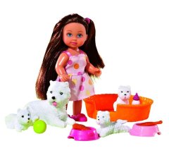 Evi Love Animal Friends &amp; 12cm Doll - Brunette