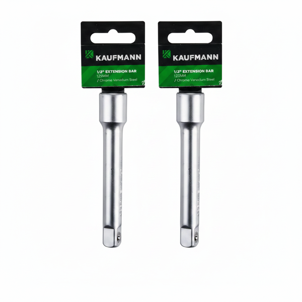 Kaufmann 12mm Drive Socket Extension 125mm for Tight Spaces - 2 Pack