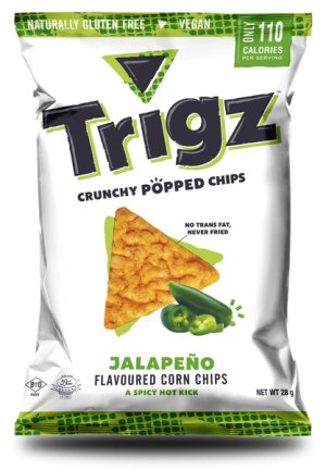 Trigz Jalapeno Crunchy Popped Chips (24 x 28g)
