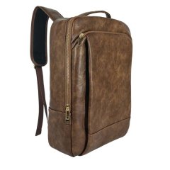 VIZIA Urban Travel Faux Leather Laptop Backpack | Dark Brown