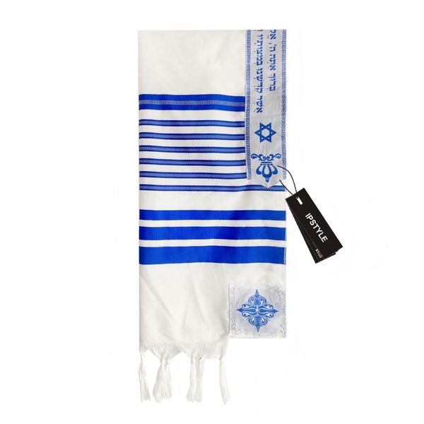 IPSTYLE Prayers Shawl Religious Shawl Polyester Tallit Religious Ceremony