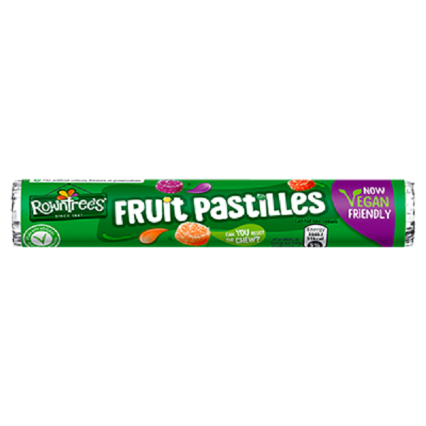 Rowntree's Fruit Pastilles Vegan Friendly Sweets Tube 50g - Pack 2