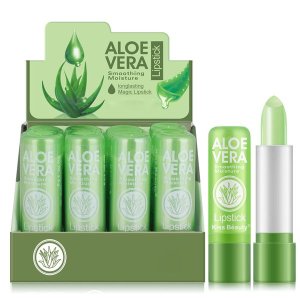 12 Piece Aloe Vera Tinted Lip Balm,Nutritious Lip Balm Lips - Lasting Lipstick