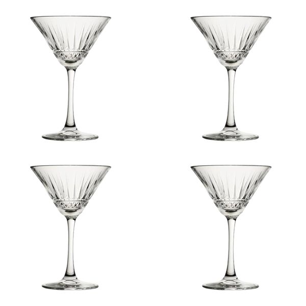 Cocktail Glass 4 Piece 220ml Coupe Elysia