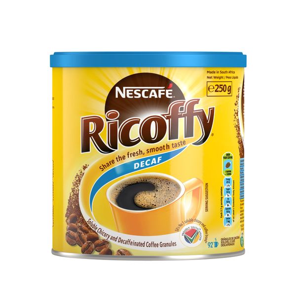 NESCAFÉ RICOFFY Decaffeinated Instant Coffee, 250g