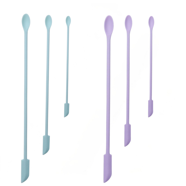 Bestby-Double-Headed Multi-Functional Mini Silicone Spatula Set (6 Piece)