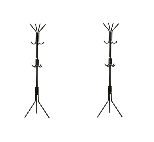 2 Pack-Metal minimalist floor-standing triangular coat rack