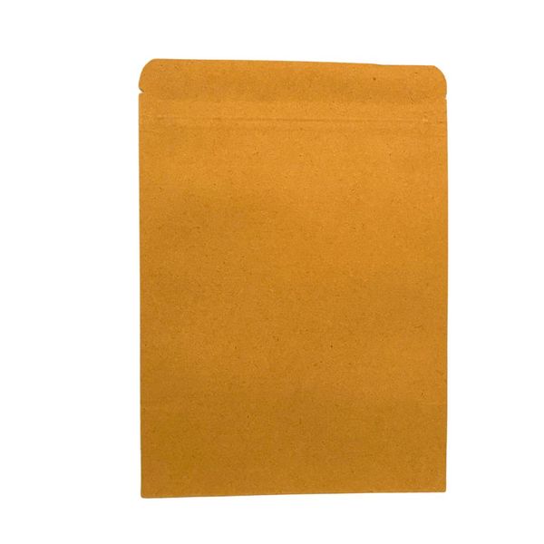 Brown Craft Mylar Heat Seal Bags - 90 x 140mm - 100 Pack