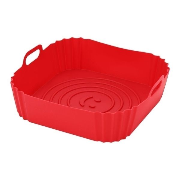Reusable Silicone Airfryer Pan Liner Baking Tray Pizza Fried Chicken Oven