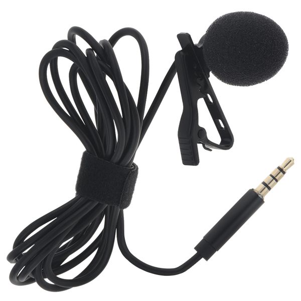3.5mm Lavalier Microphone Metal Clip Lapel Mic for Mobile Phone Laptop PC