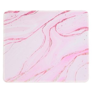 PowerUp Non-slip Pink Marble Small Mouse Pad - Pink Marble