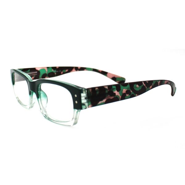X-Tra Vision Square Reading Glasses - Fawne - Orange - +1.00
