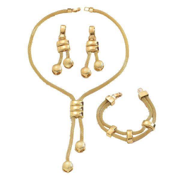 Y-Shaped Cuban Punk Necklace and Bracelet Set