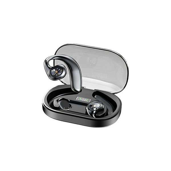Wireless Earphone LED Digital Display HiFi Stereo Headset with Mic