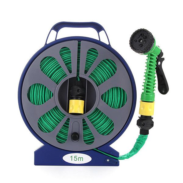 15M - 7 Pattern Spray Lay Flat Garden Hose