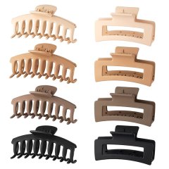 8 Piece Large Hair Claw Clips Strong Hold Jaw Clip Non-Slip