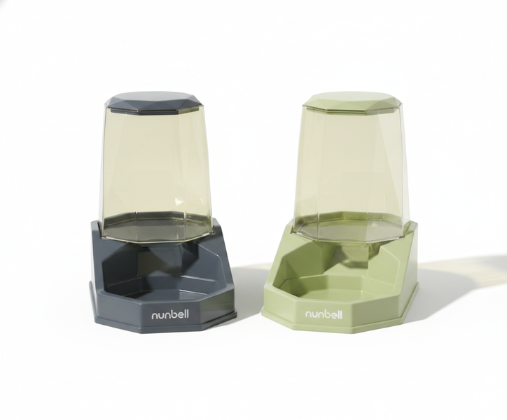 Diamond Automatic Pet Food &amp; Water Gravity Feeder Set for Cats &amp; Dogs