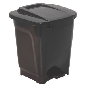Tramontina 25l T-Force Black Polypropylene Trash Bin