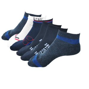 6 x Sport Low Cut Ankle Socks For Men Or Women Invisible Socks