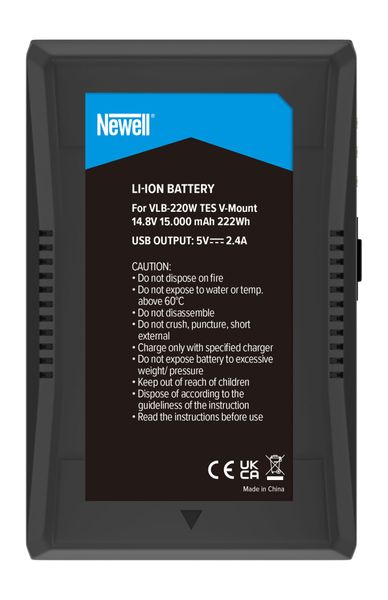 Newell VLB-290W TES V-Mount V-Lock Battery