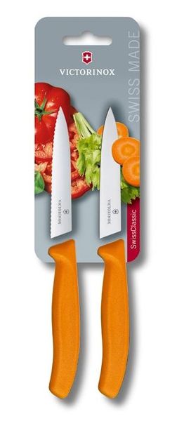 Victorinox - 2 Piece 10 cm Paring - Orange