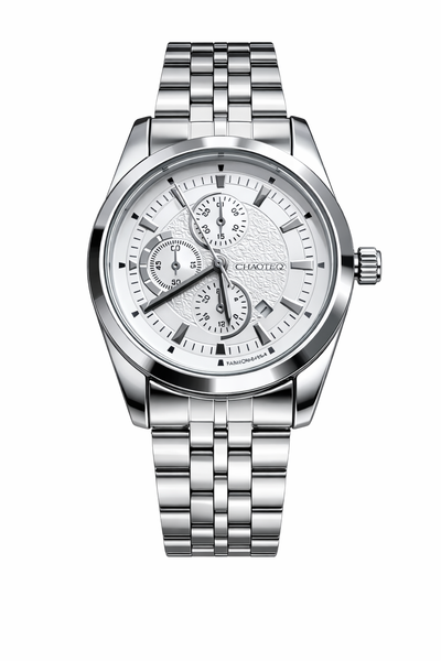 Men's Stainless Steel Quartz Watch - Business Casual Wrist Watch -1 x Watch