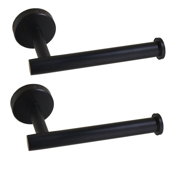 Toilet Paper Holder Wall Mounted Metal Tissue Roll Holder for Bathroom 2Piece