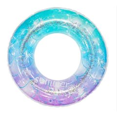 Thickened Starry Sequin Kids' Swimming Float Ring