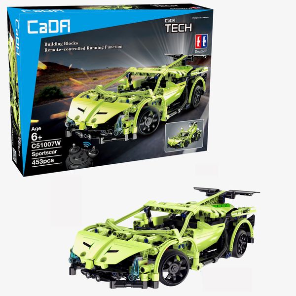 CaDA Tech Remote Control Sportscar - 453-Piece