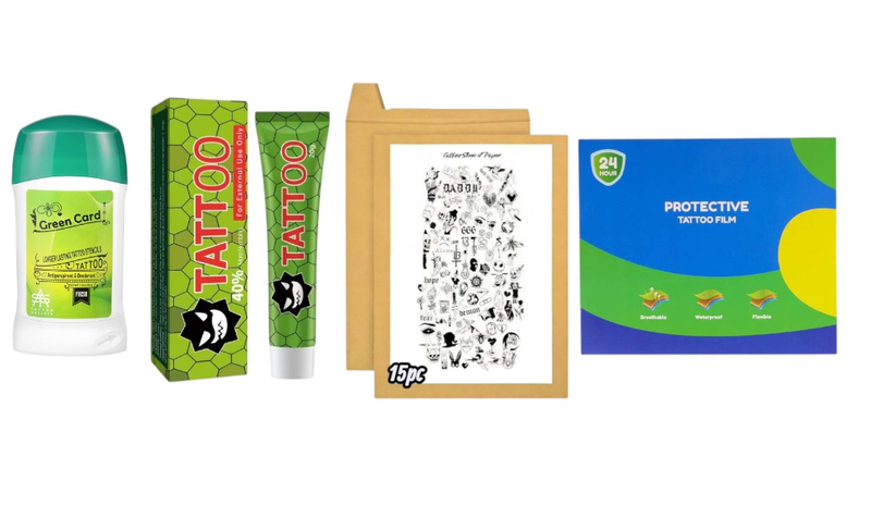 Pain-Free Tattoo Stencil Kit with Numbing Cream